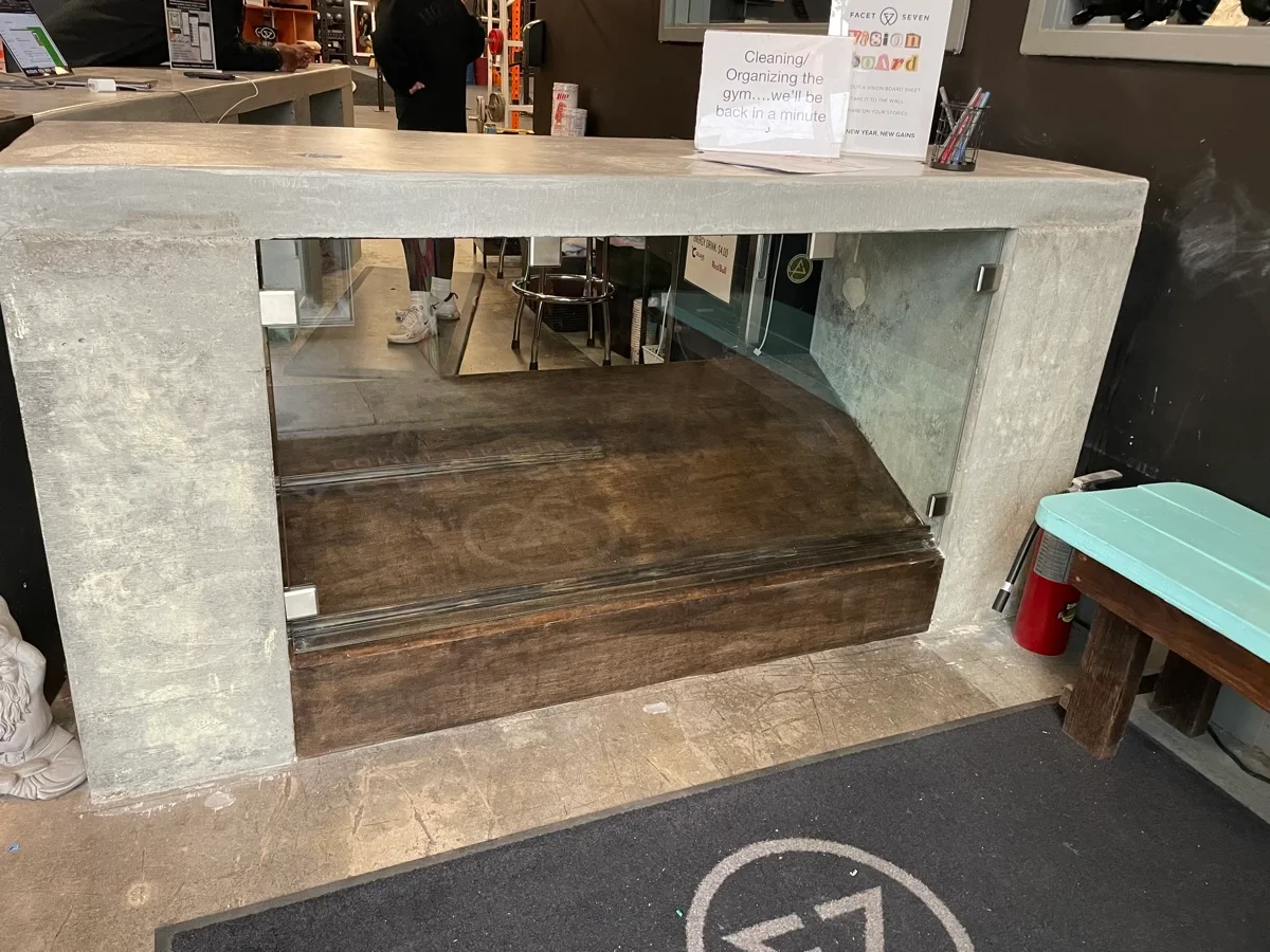 Commercial storefront display glass